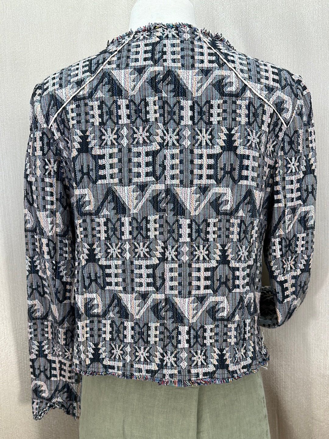 HEI HEI ANTHROPOLOGIE multi Tinsley Faifo Textured Jacquard Jacket - 10P