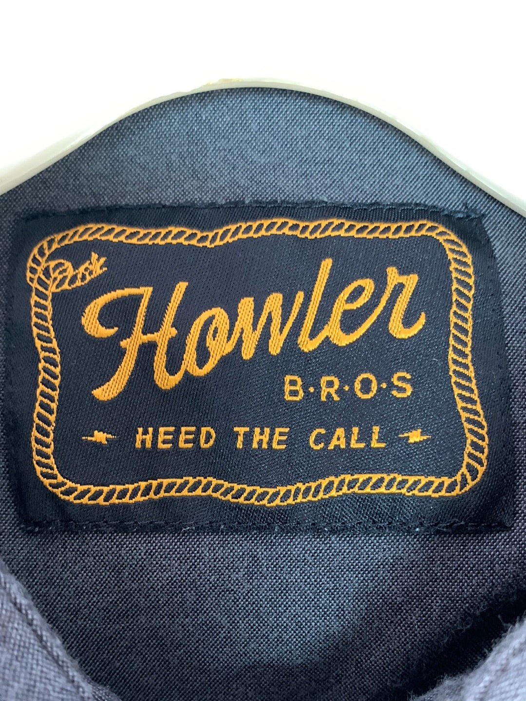 HOWLER pictograph black chambray Crosscut Deluxe Shortsleeve Shirt - M