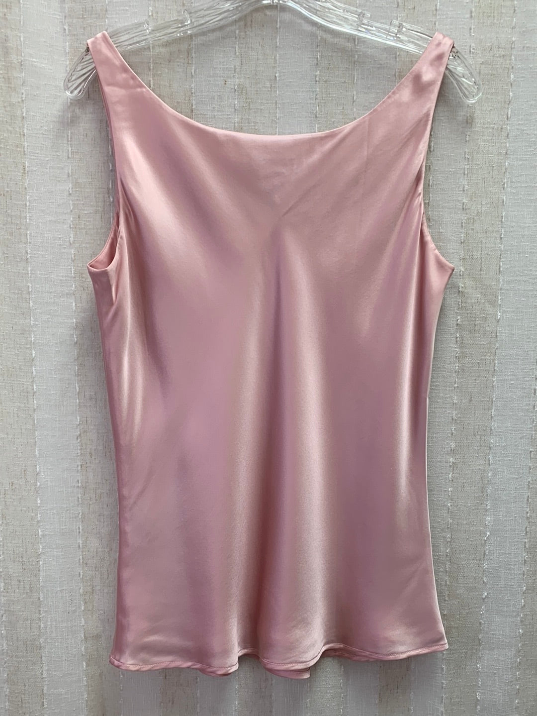 DONCASTER pink 100% Silk Sleeveless Blouse / Cami - 12