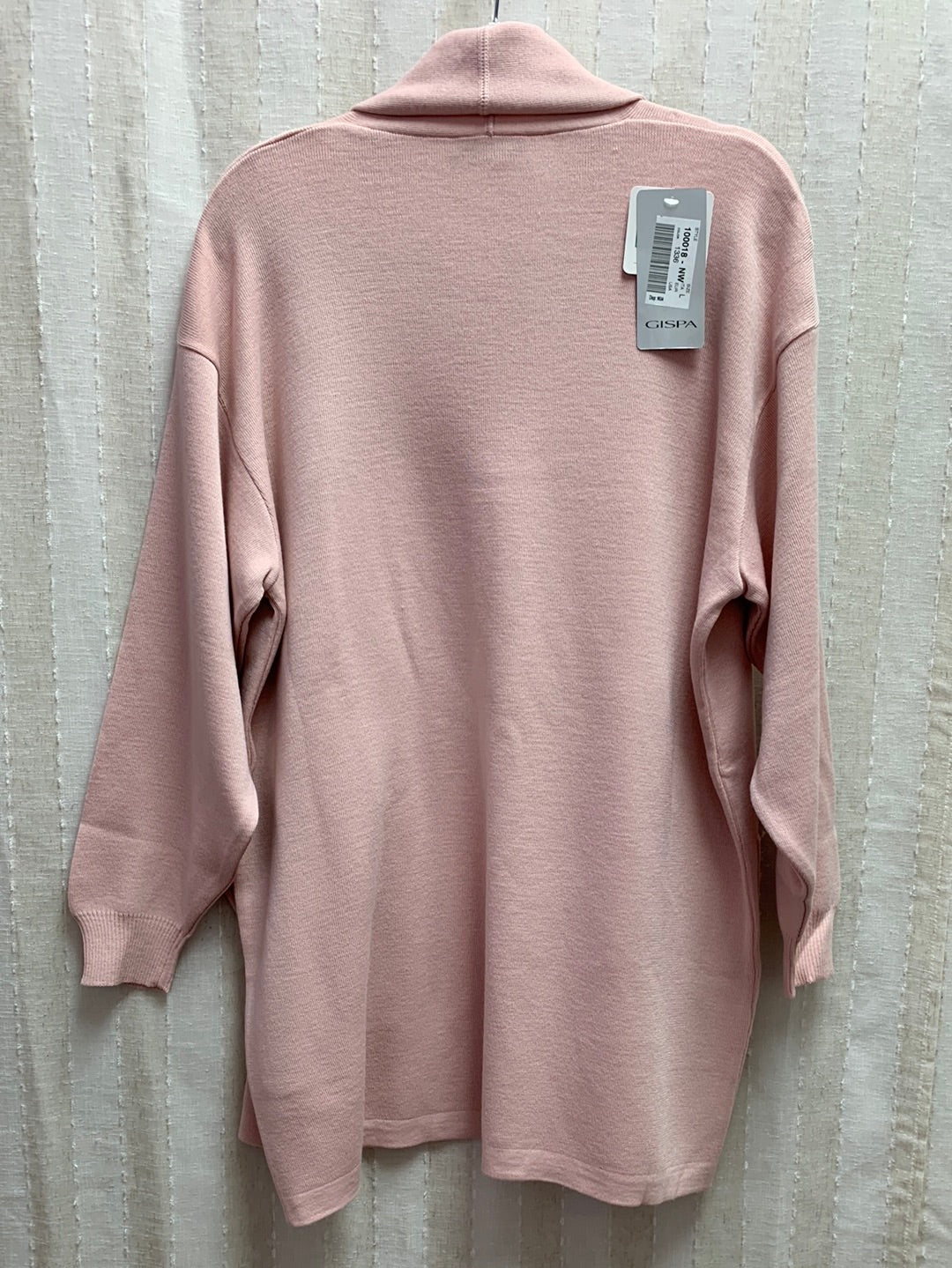 NWT - GISPA pink Wool Blend Pockets Open Cardigan - Large