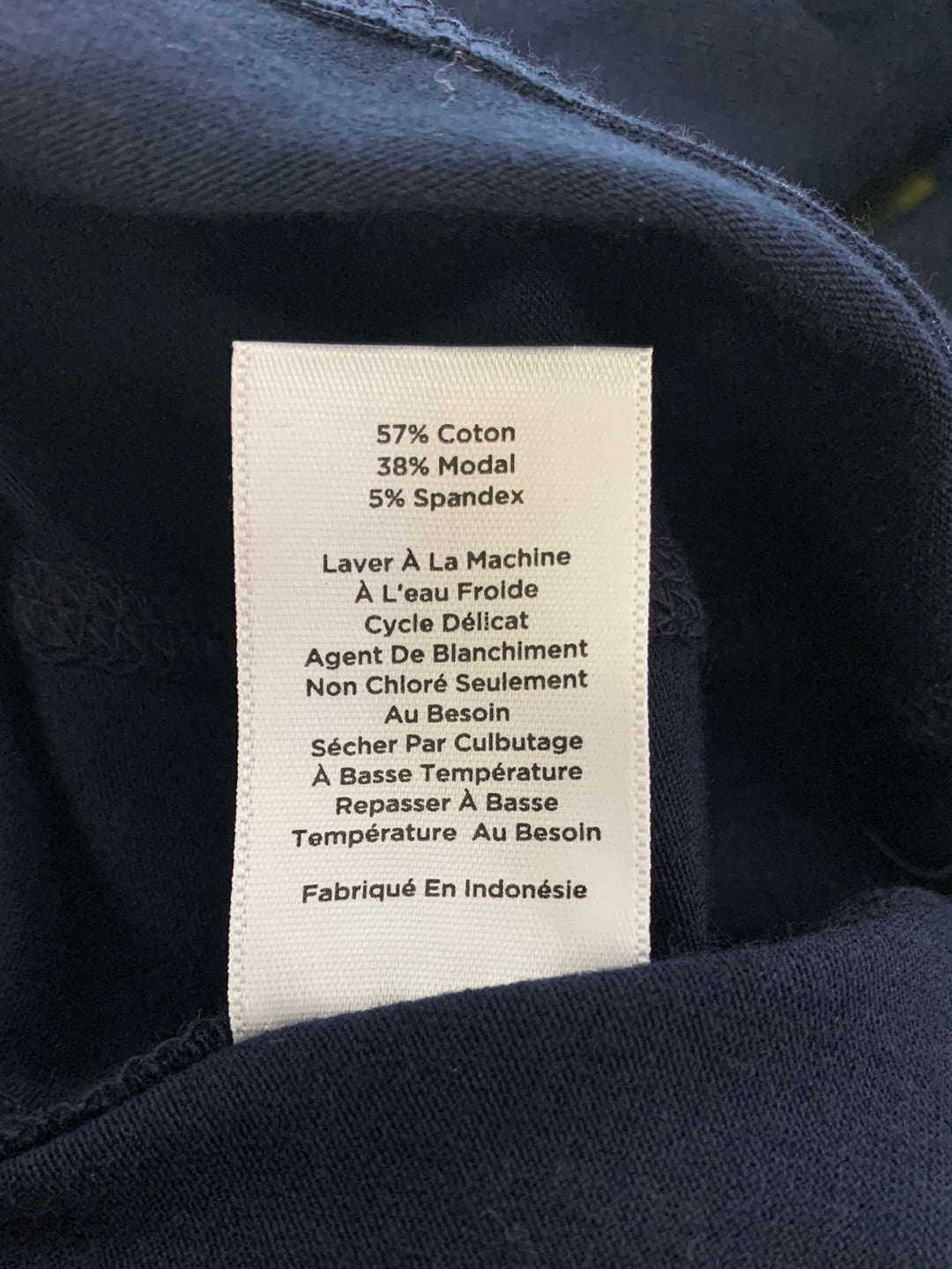 NWT - T by TALBOTS navy Cotton Modal Long Sleeve Top - M