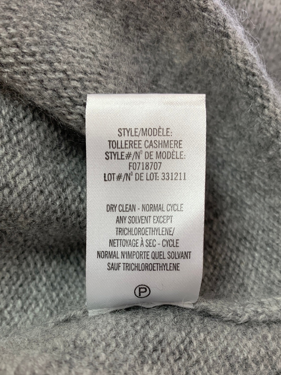 THEORY gray Short Sleeve Tolleree Cashmere Jumper Sweater - S