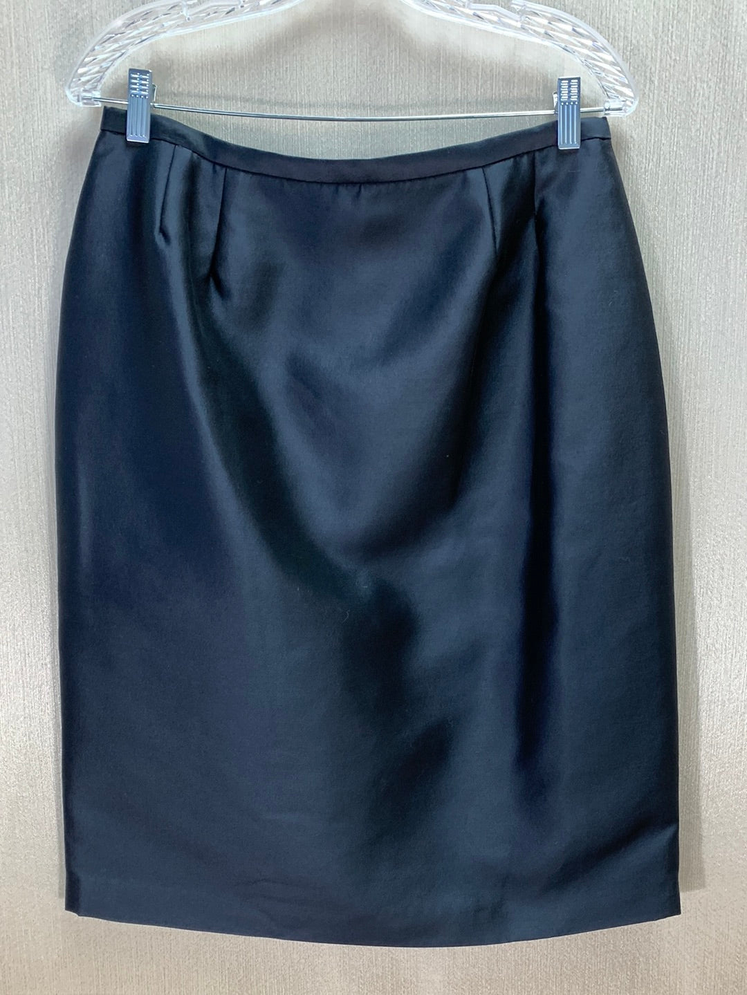 VTG - BIGIO COLLECTION black Silk Wool Beaded Blazer Skirt Suit - 12