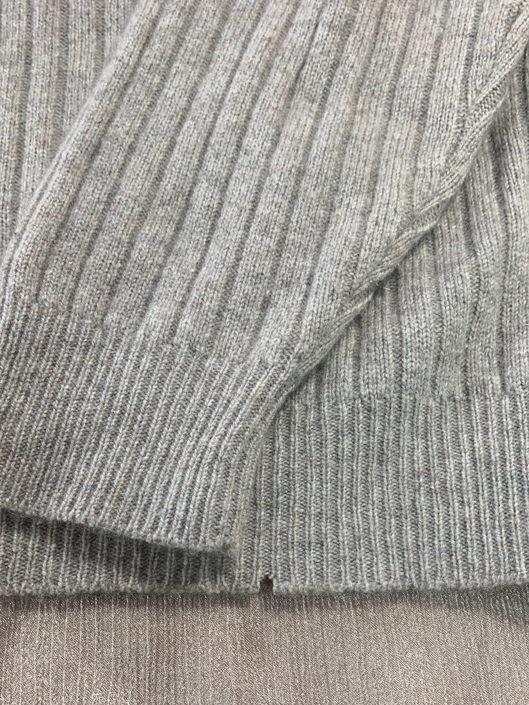 LOT OF 3 CASHMERE Sweater Upcycle Felt Craft Cutters Fabric - green tan gray