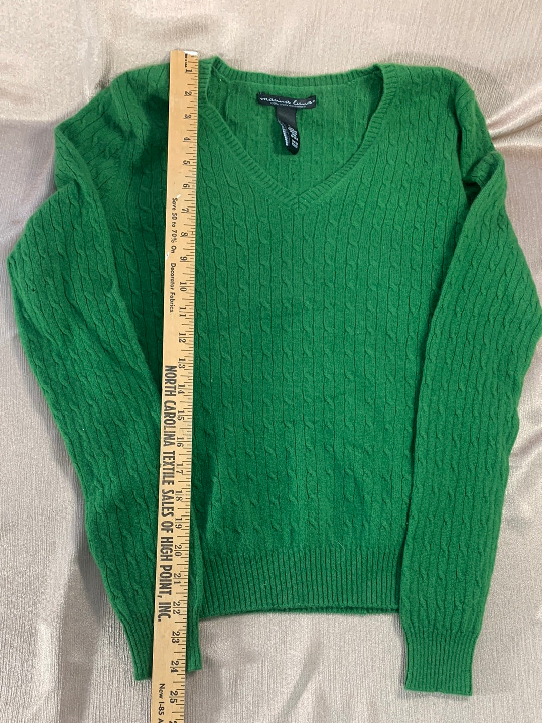 LOT OF 3 CASHMERE Sweater Upcycle Felt Craft Cutters Fabric - green tan gray