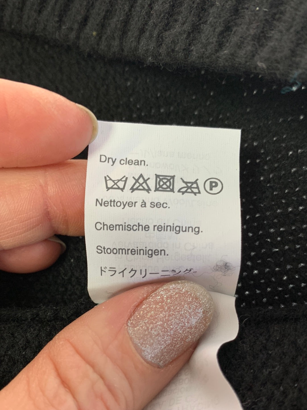 MADEWELL black/gray/tan Wool Colorblock Long Sleeve Sweater Dress - XS