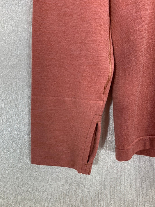 NWT - ATHLETA etruscan red Wool Blend Foresthill Ascent Turtleneck - L