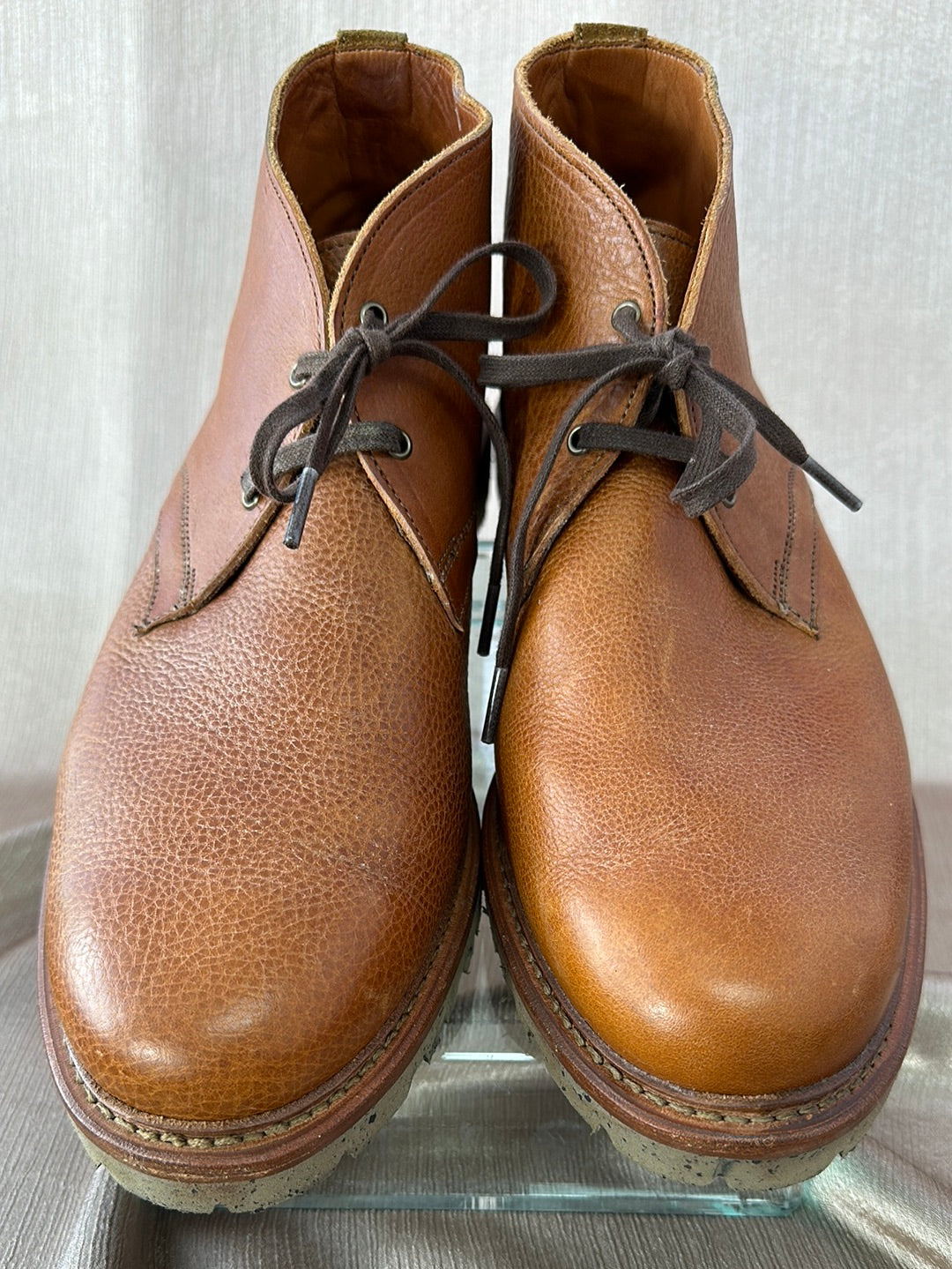ALLEN EDMONDS cognac brown Discovery Chukka Boots - Men's 9.5