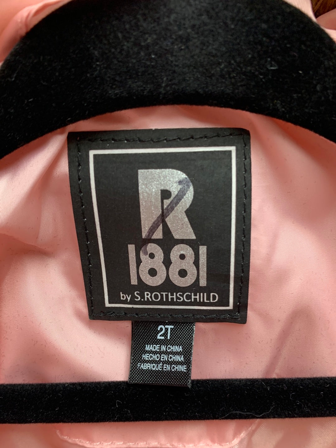 NWT - R 1881 by S. ROTHSCHILD pink Faux Fur Puffer Hooded Jacket - 2T