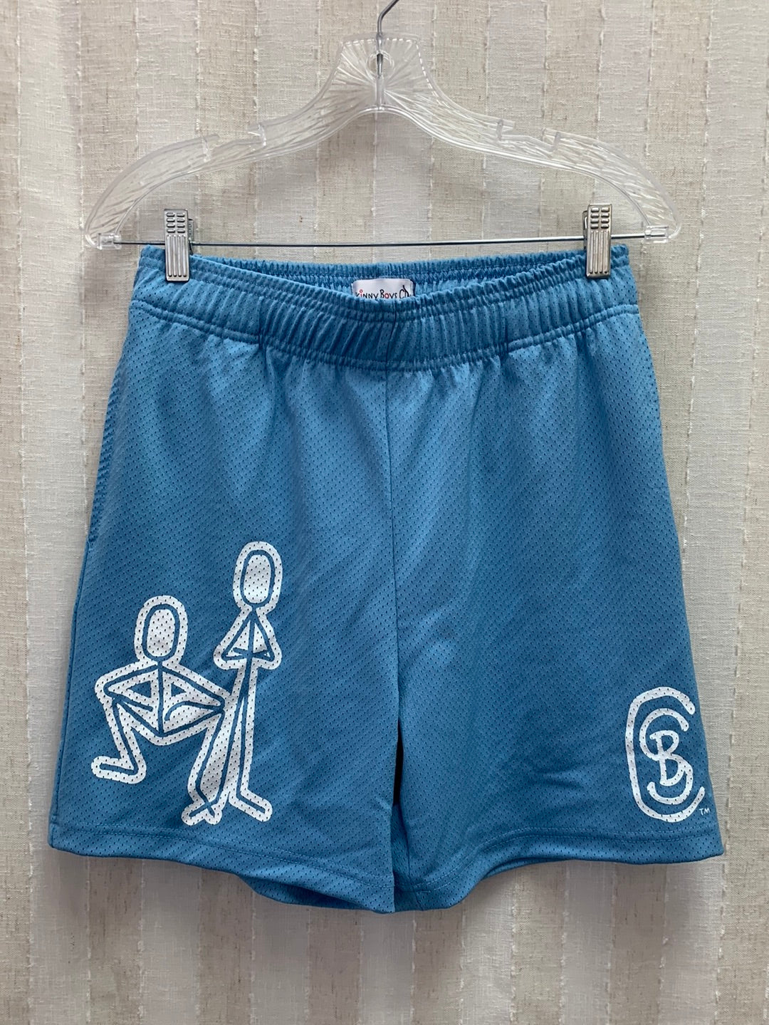 NWT - SKINNY BOYS CLUB blue white Mesh Shorts - Men's Medium