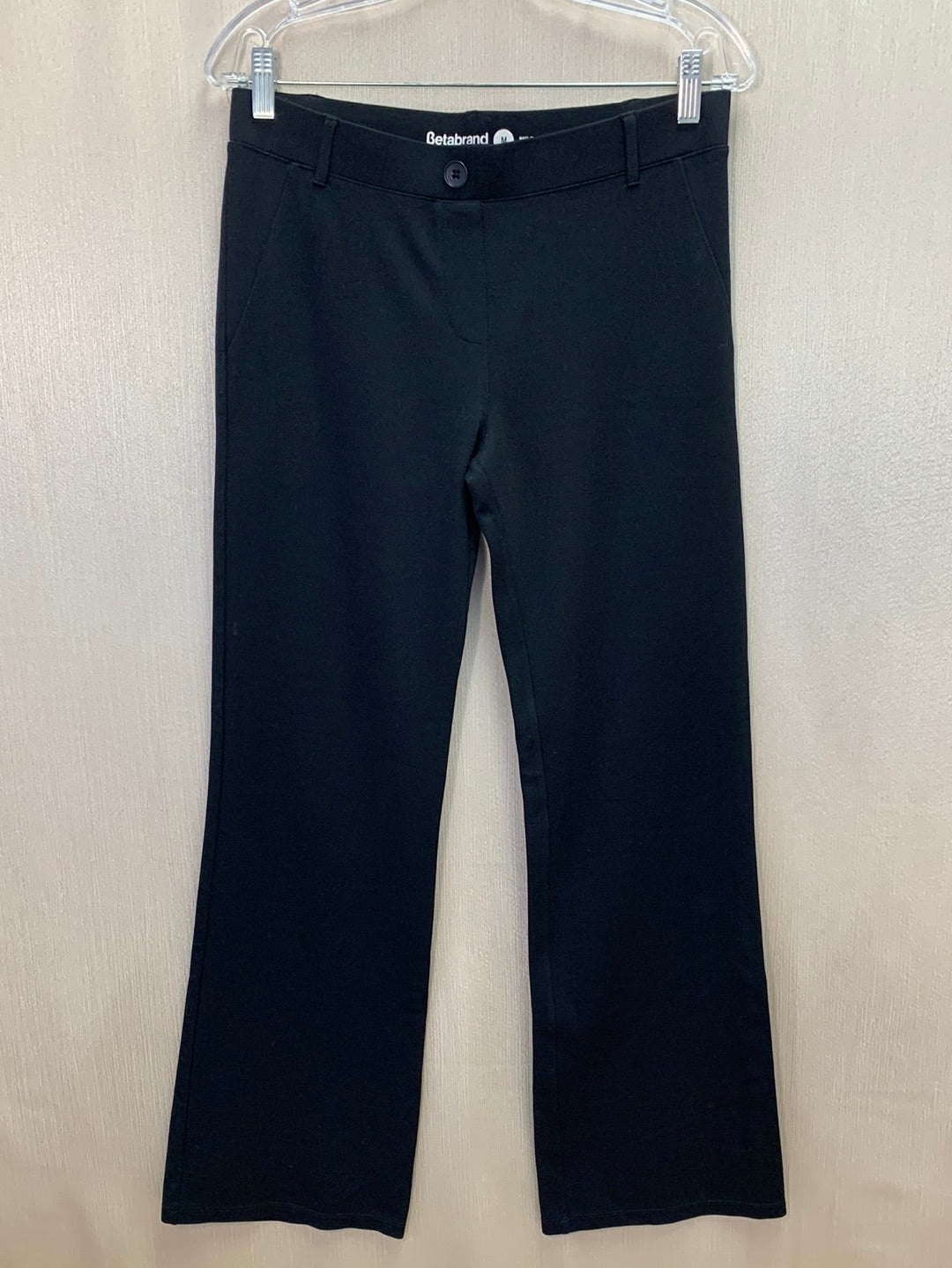 BETABRAND black shimmer Classic Bootcut Dress Yoga Pants - PM (flaw)
