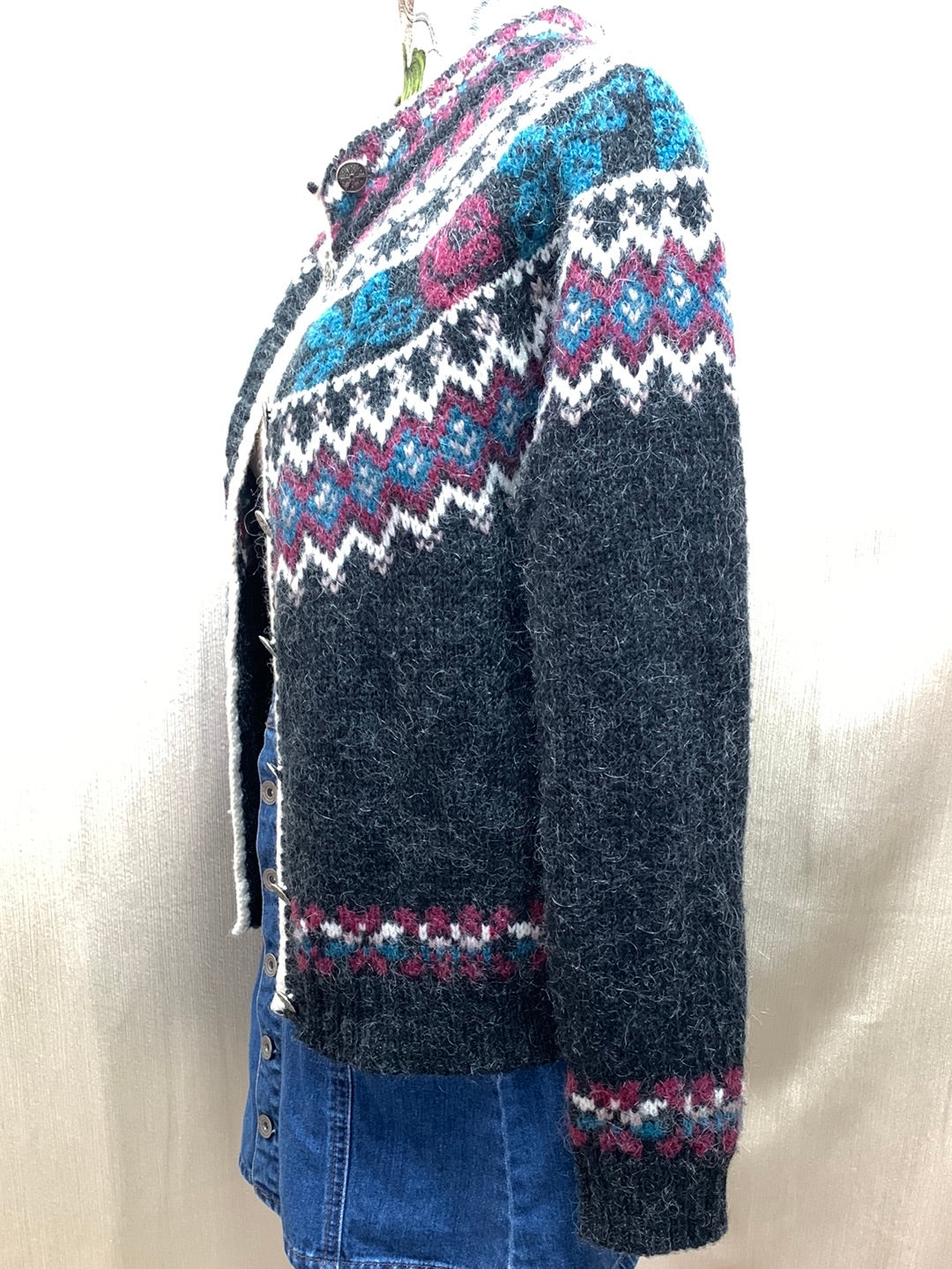 VINTAGE - WOOLRICH multicolor Wool Mohair Sweater Cardigan - S