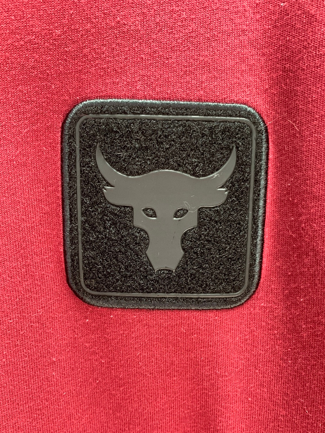 UNDER ARMOUR dark red Bull Project Rock Loose Fit LS T-Shirt - XL