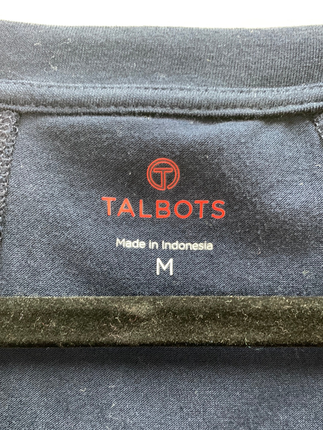 NWT - T by TALBOTS navy Cotton Modal Long Sleeve Top - M