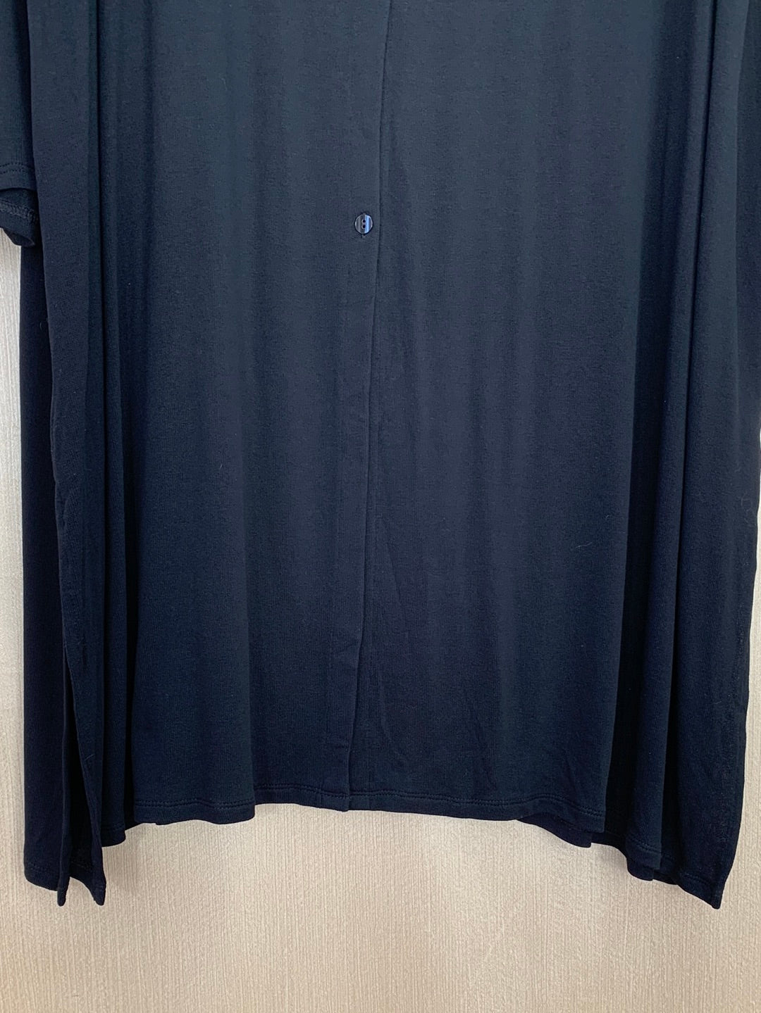 NWT - J JILL black Rayon Knit Button Up LS Cardigan Dress Tunic - 3X