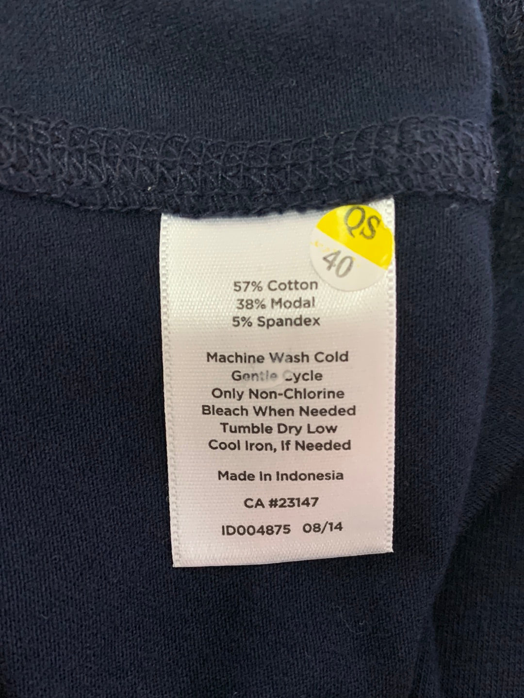 NWT - T by TALBOTS navy Cotton Modal Long Sleeve Top - M