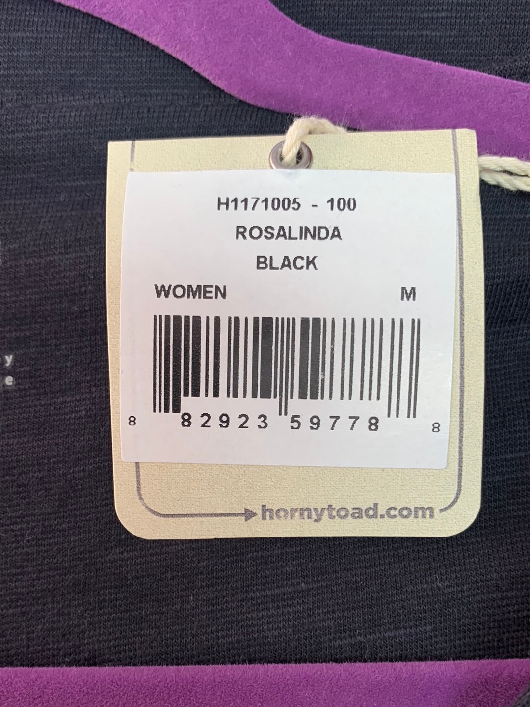 NWT - HORNY TOAD black 3/4 Sleeve Rosalinda Dress - Medium