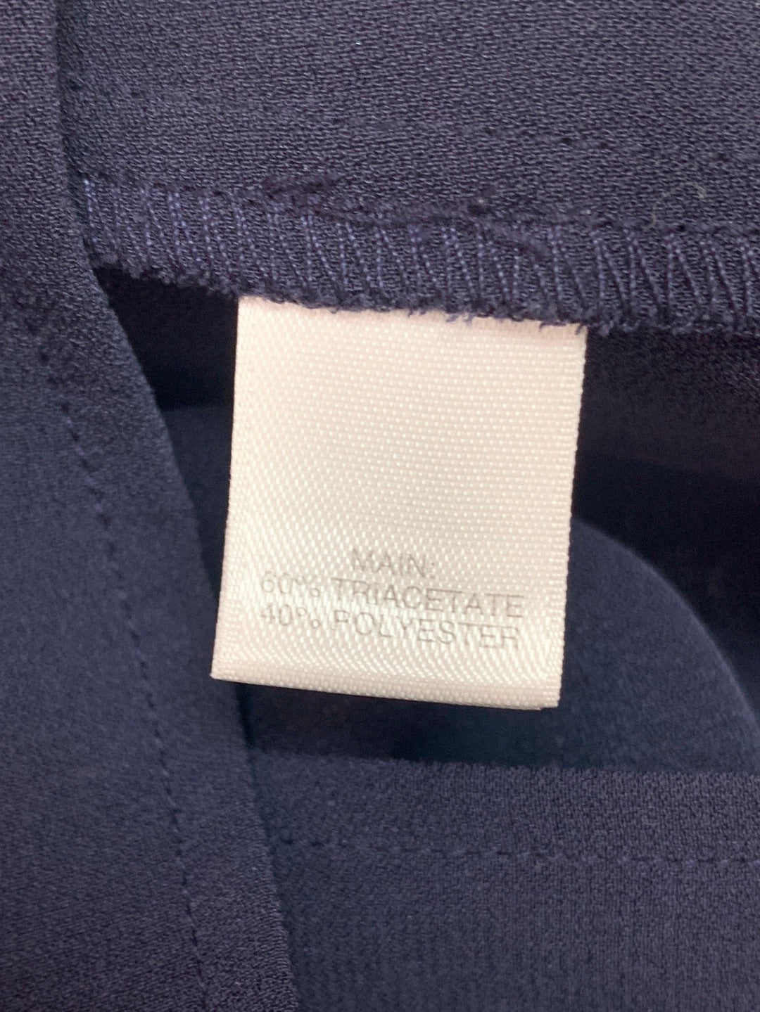 ST JOHN navy Triacetate Blend Sleeveless Top / Blouse - 10