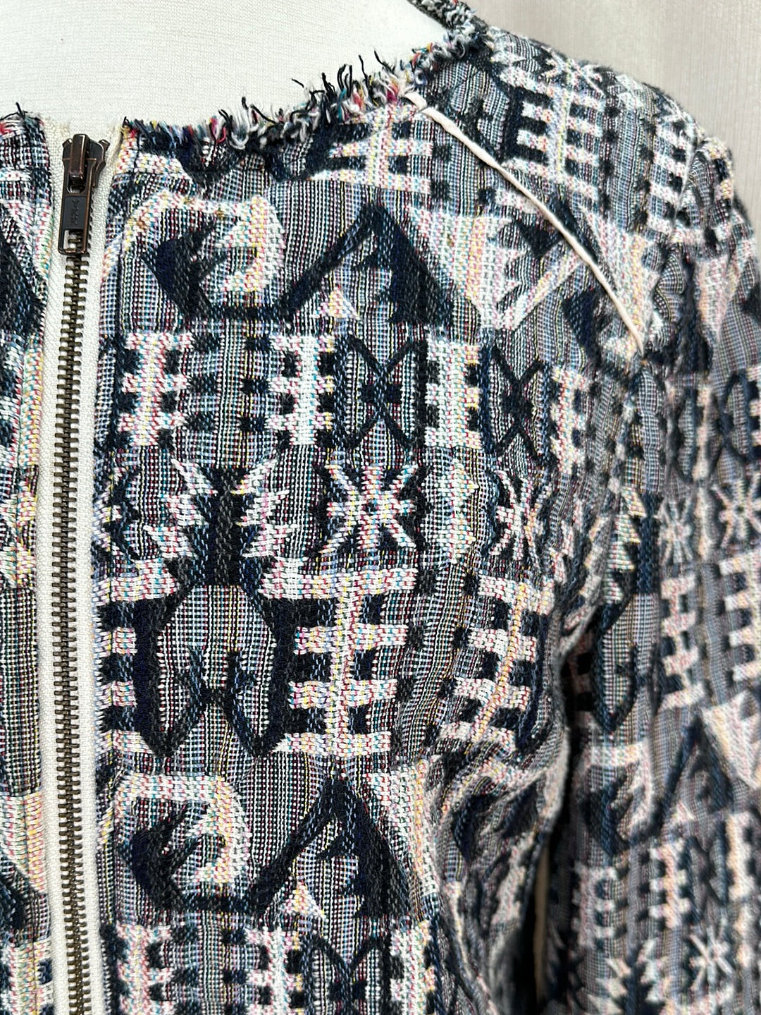 HEI HEI ANTHROPOLOGIE multi Tinsley Faifo Textured Jacquard Jacket - 10P