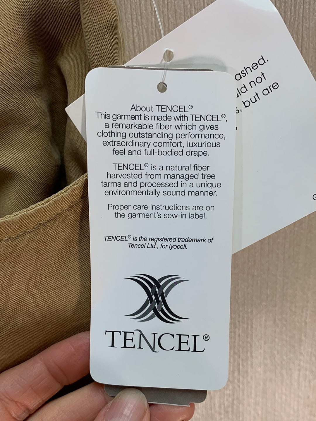NWT - JONES NEW YORK tan City Safari Tencel Lyocell Pull On Pants - 18
