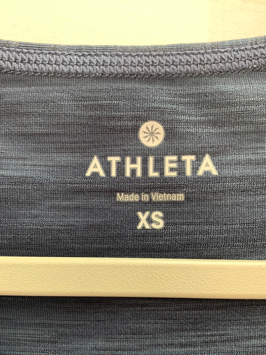 ATHLETA navy stripe Short Sleeve Running Wild Tee Athletic Shirt - XS