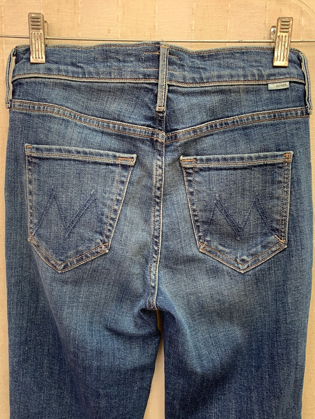 MOTHER right of passage The High Waisted Rascal Slice Undine Hem Jeans - 24