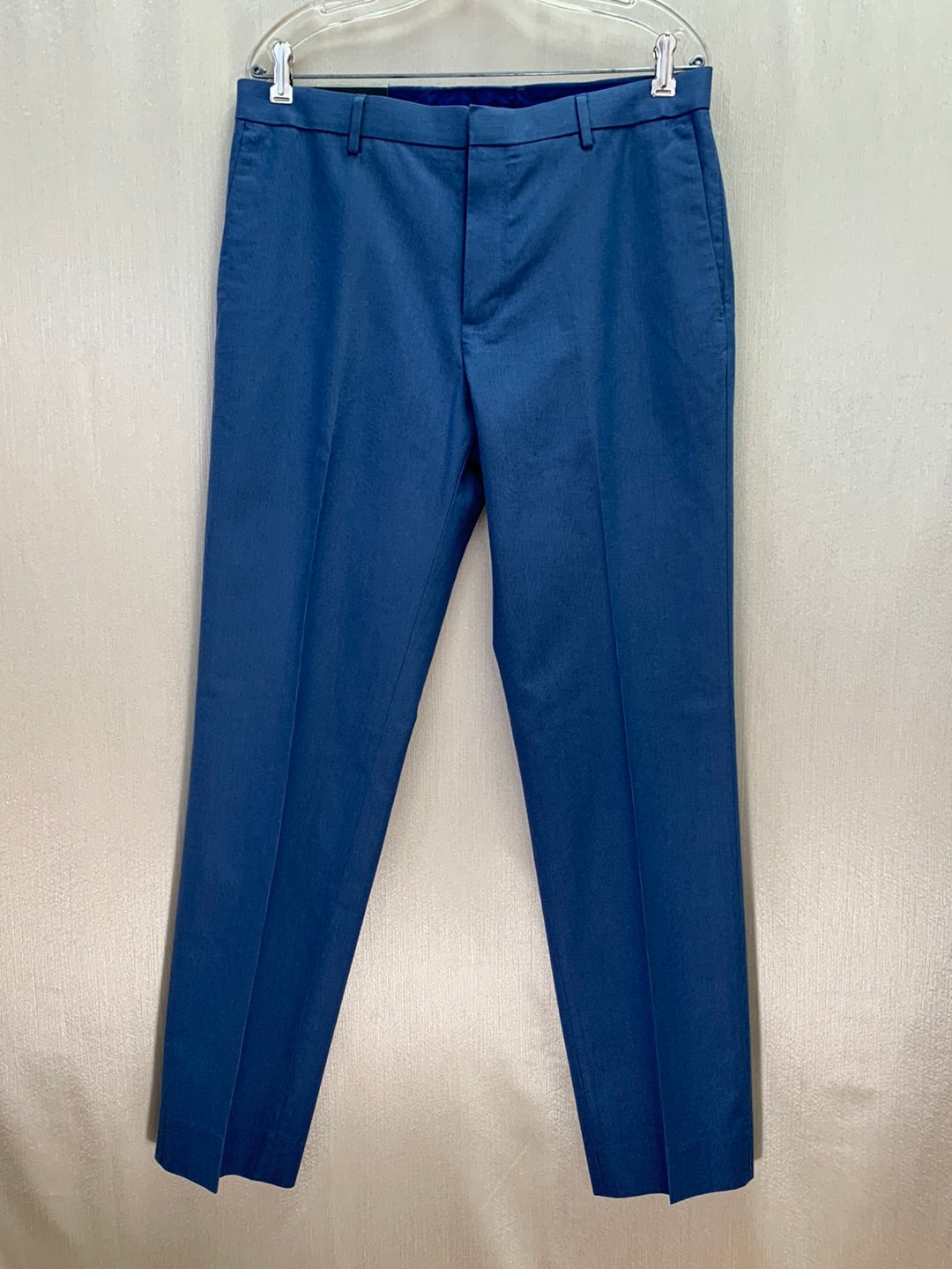 NWT - BANANA REPUBLIC blue Non-Iron Tailored Slim Fit Pants - 33x32