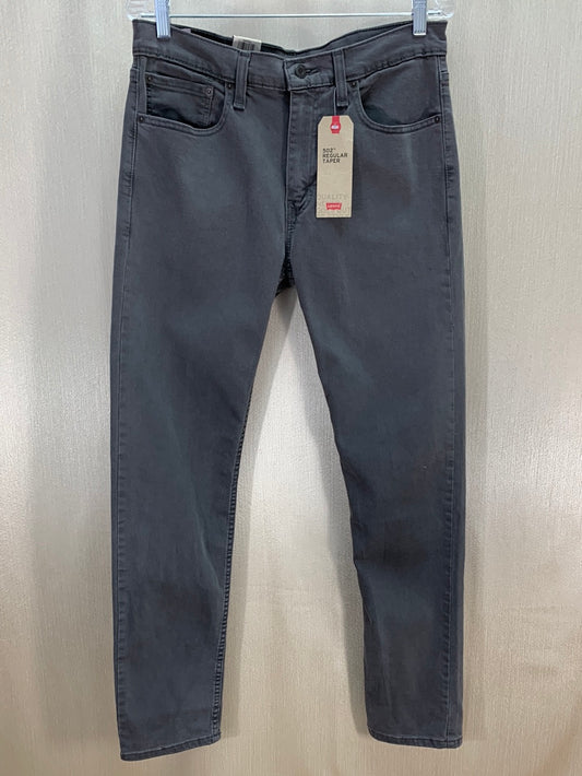 NWT - LEVI'S grey Stretch Below Waist 502 Regular Taper Jeans - 32x32