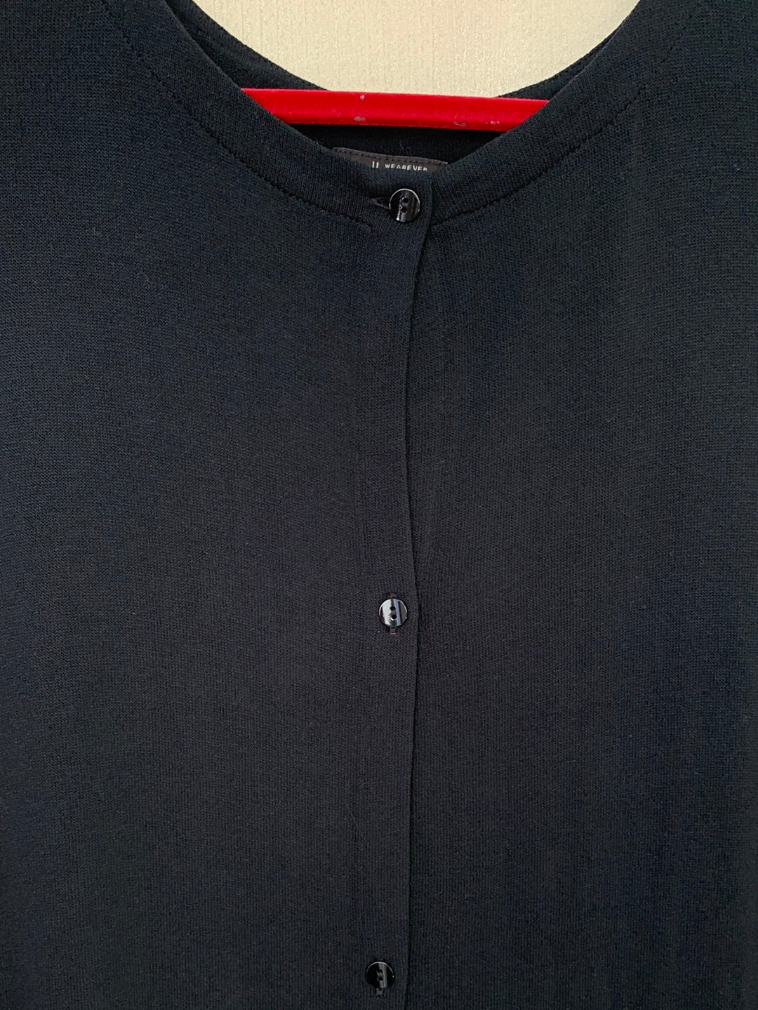 NWT - J JILL black Rayon Knit Button Up LS Cardigan Dress Tunic - 3X