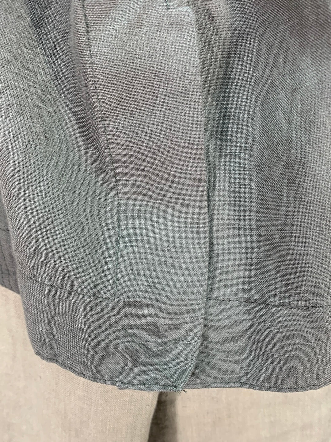 NWT - J JILL green Linen Rayon Blend Belted Caraway Jacket - MP
