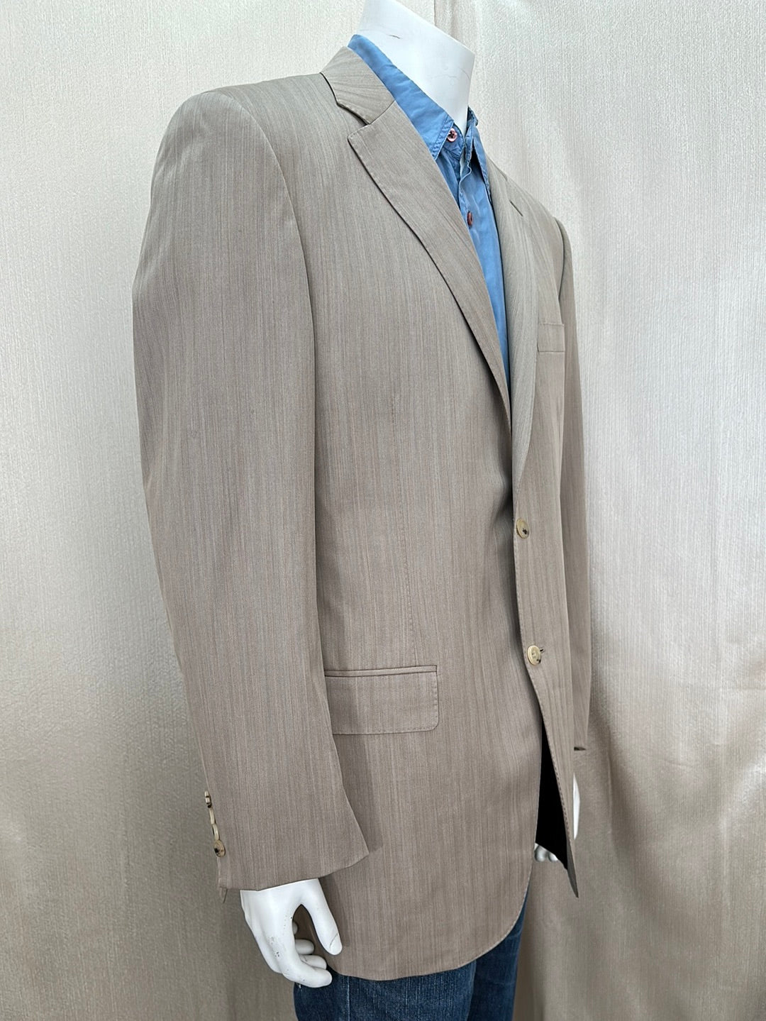CANALI light brown 100% Wool Super 150's 2 Button Sport Coat - 54 / US 44L