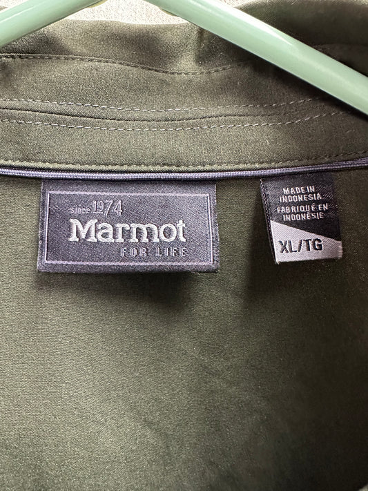 NWT - MARMOT rosin green UPF 50 Long Sleeve Hiking Lisgar Shirt - XL