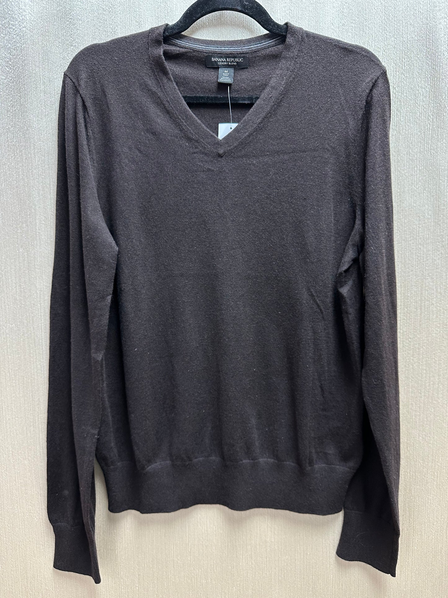 NWT - BANANA REPUBLIC brown Luxury Silk Cotton Cashmere Sweater - Medium