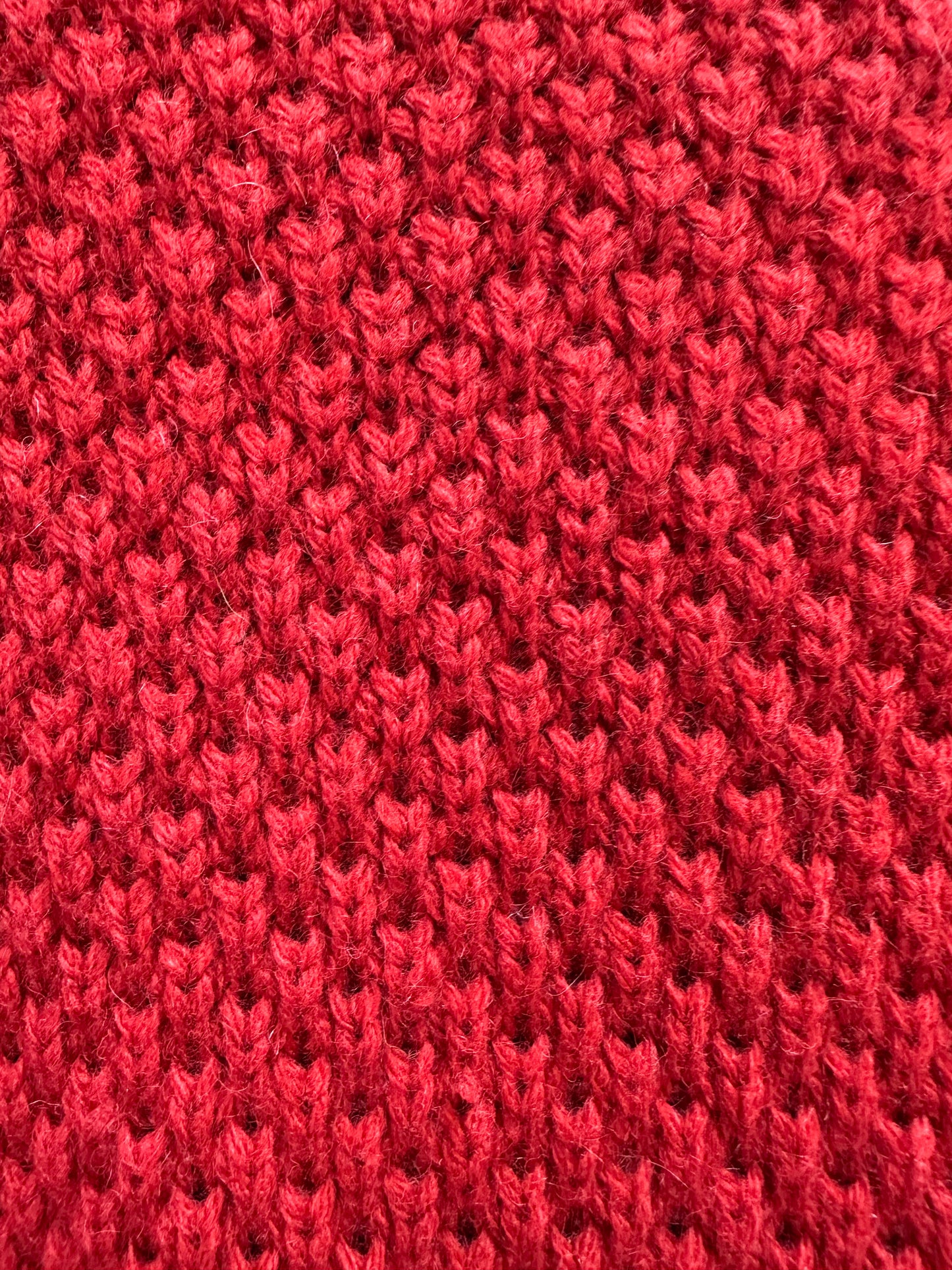 Vintage SUSAN BRISTOL red All Pure Wool Blazer Sweater Cardigan - M