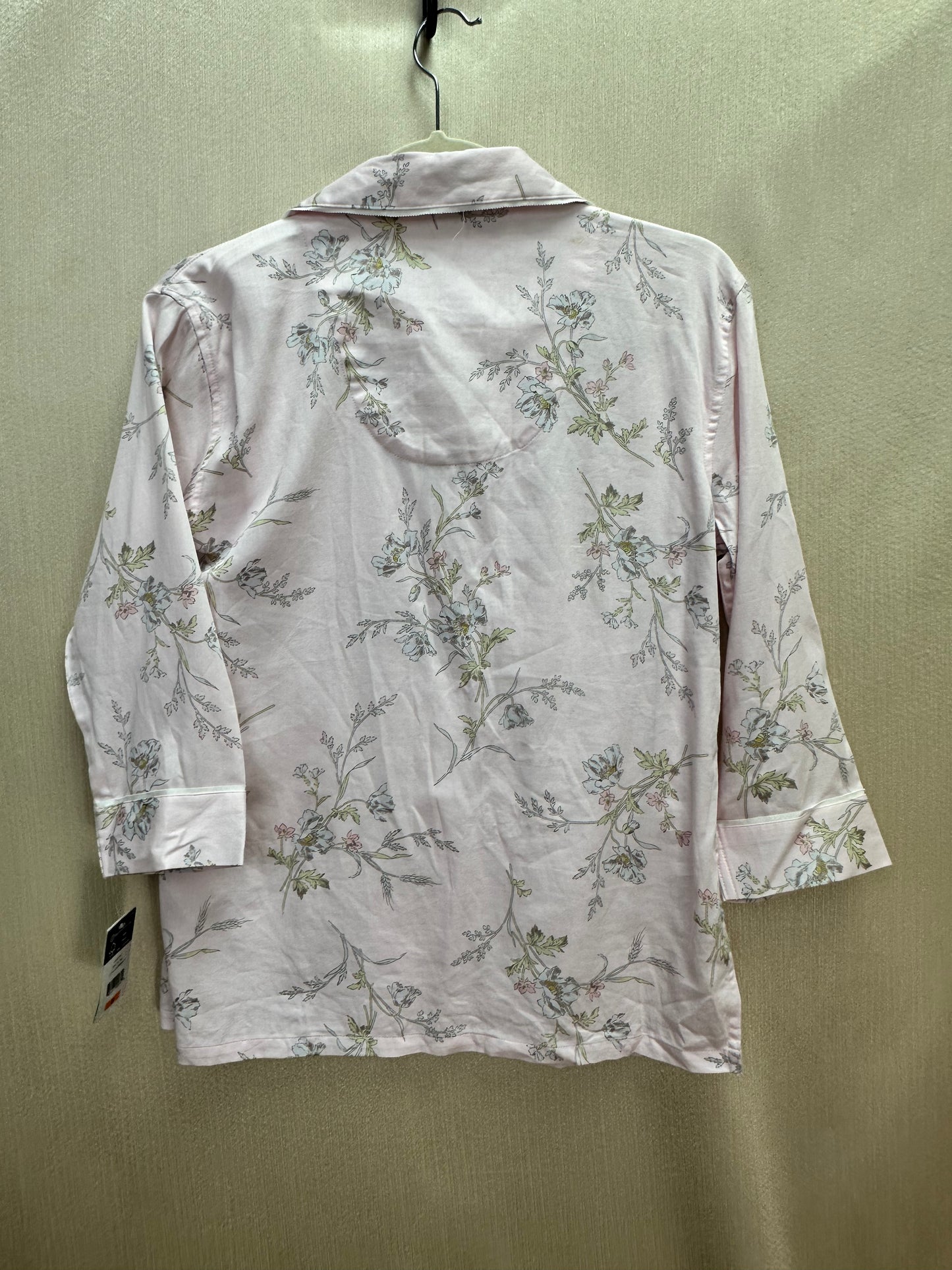 NWT - LAUREN RALPH LAUREN pink Floral Cotton Viscose Sateen Pajama Set - S