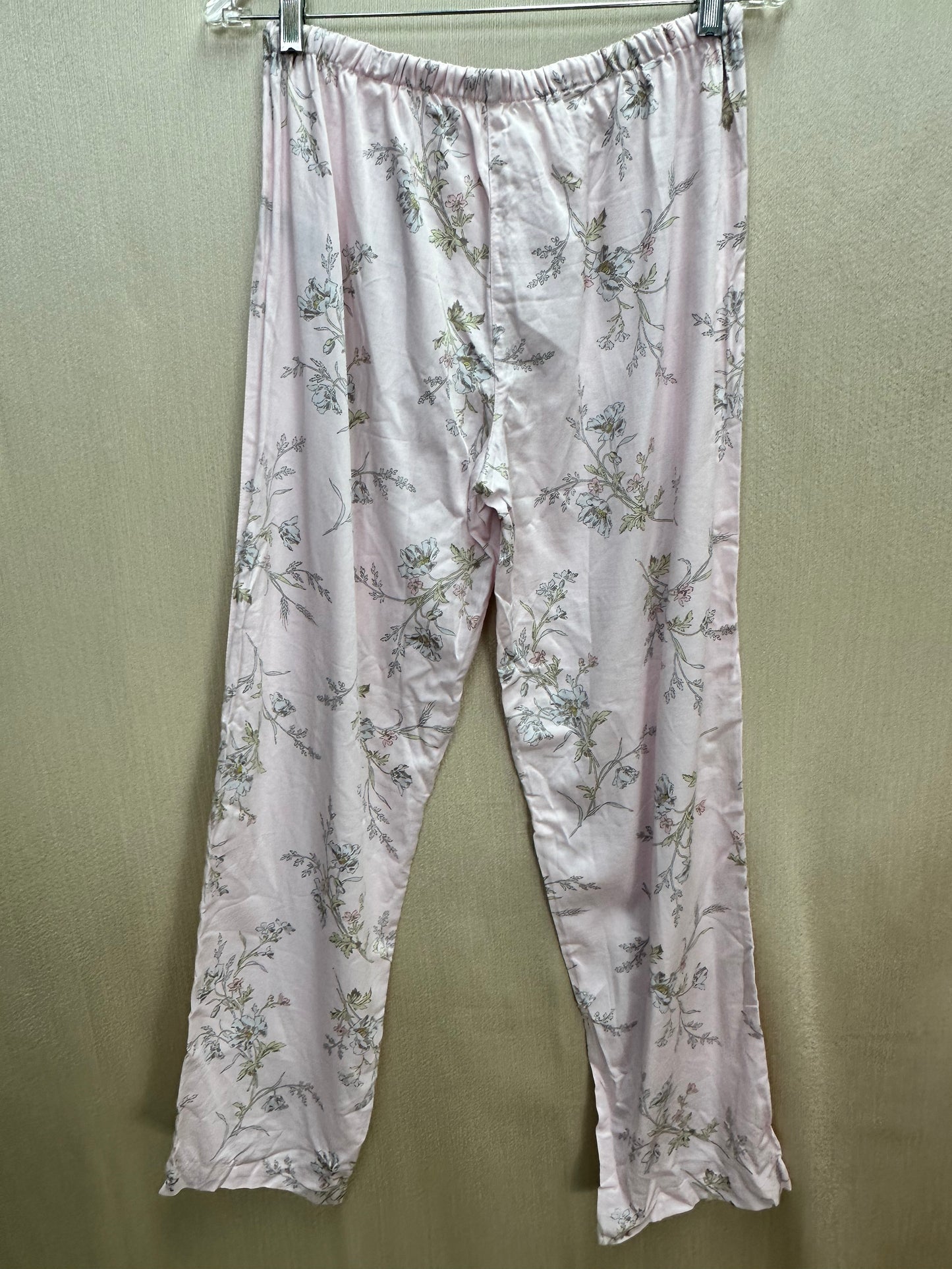 NWT - LAUREN RALPH LAUREN pink Floral Cotton Viscose Sateen Pajama Set - S
