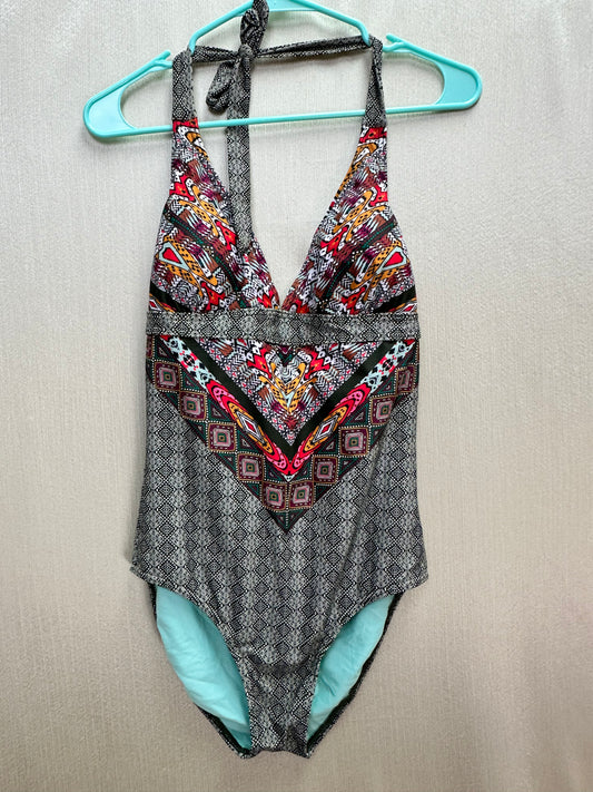 NWT - PRANA green Cargo Marrakesh Print Lahari One Piece Swimsuit - M