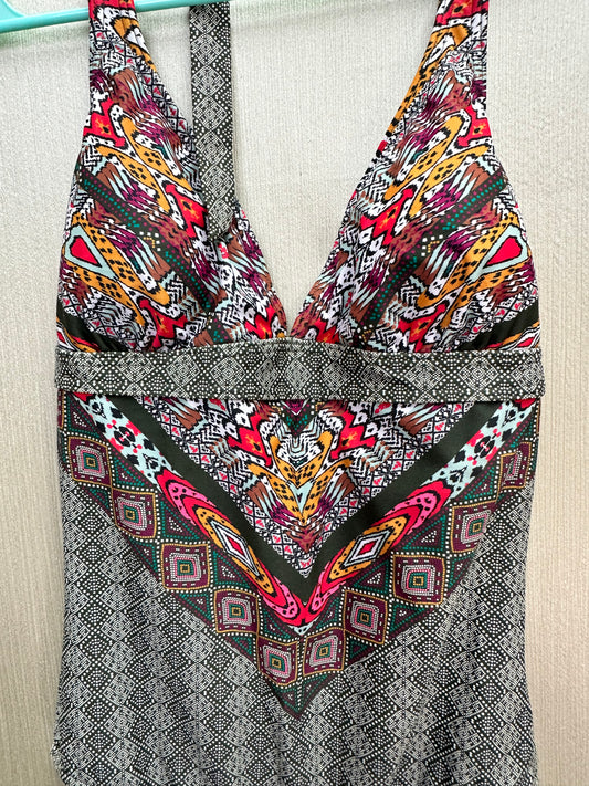 NWT - PRANA green Cargo Marrakesh Print Lahari One Piece Swimsuit - M