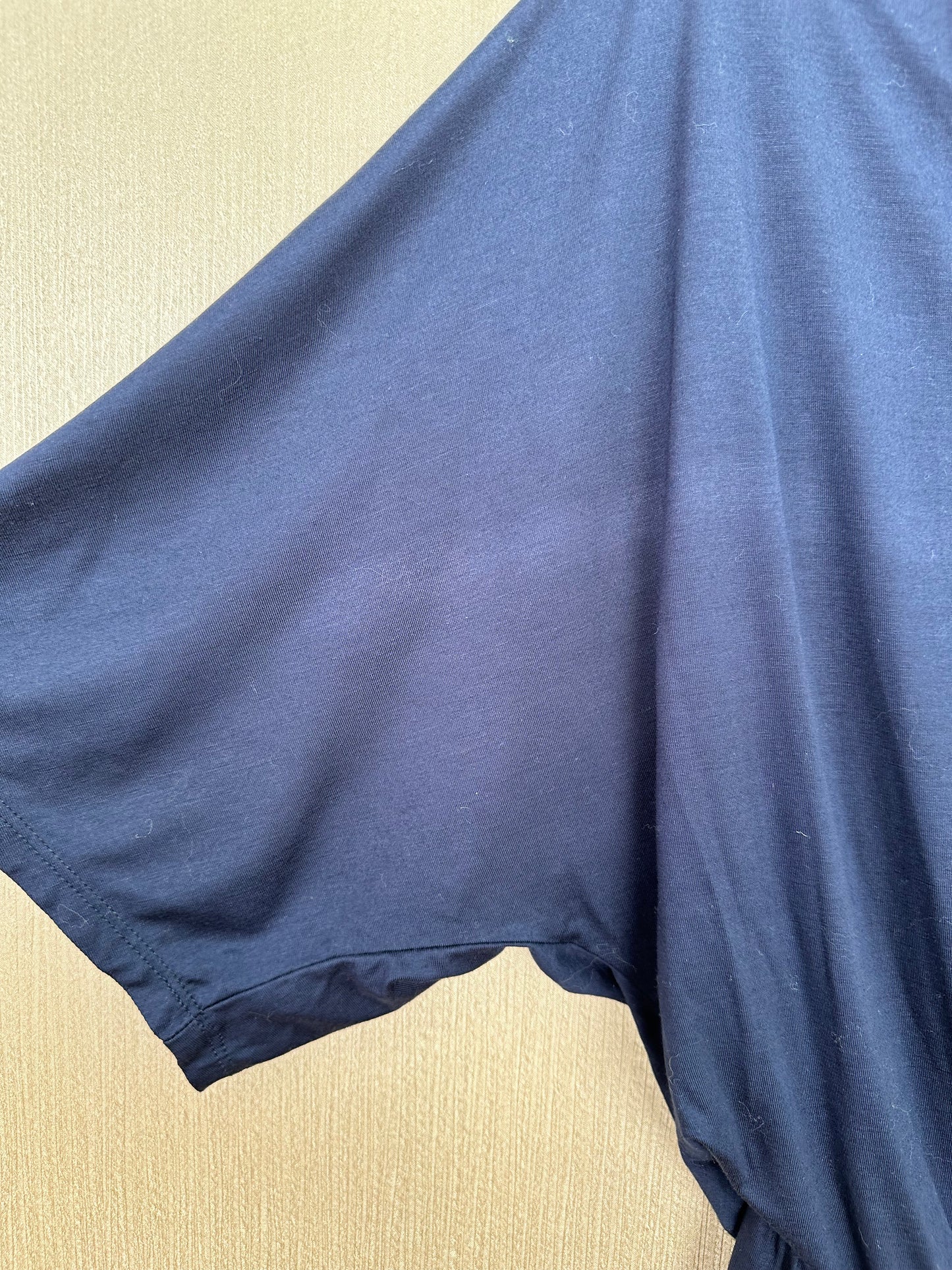 NWT - TRINA TURK navy blue Viscose Faux Wrap Dolman Sleeve Tori Romper - S