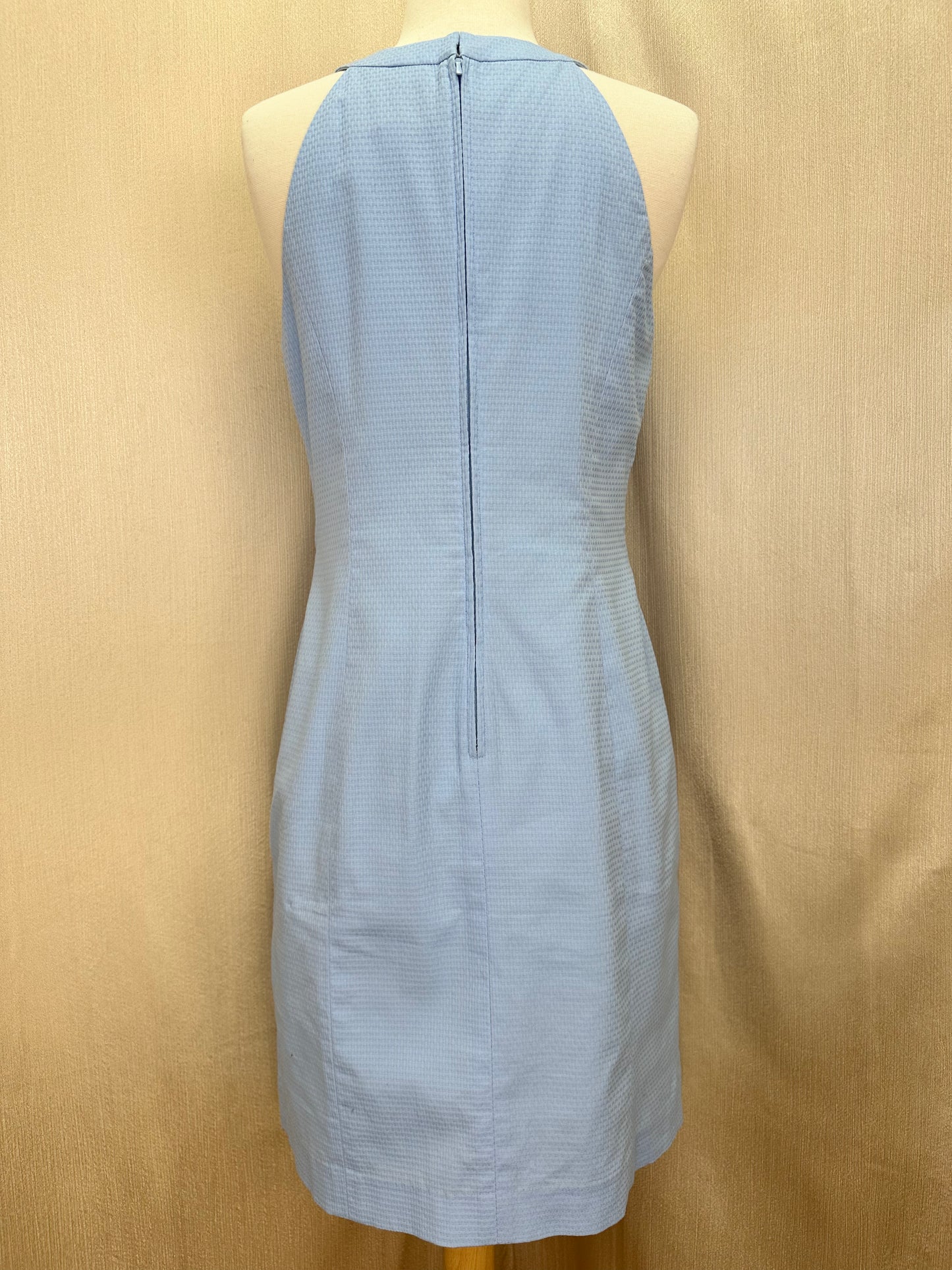 LILLY PULITZER blue peri Bead Embroidered Coral Jena Stretch Shift Dress - 6