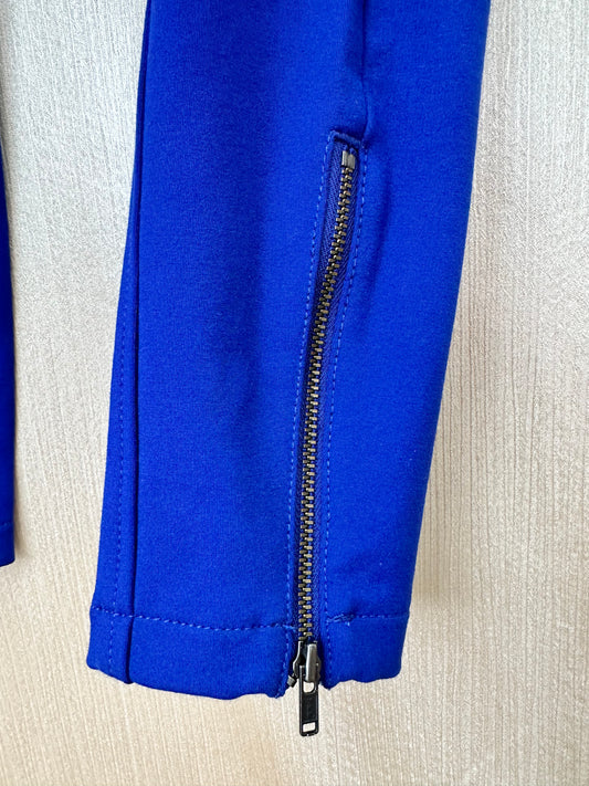 NWT - ANTRHOPOLOGIE blue Seam Front Zip Ankle Essential Slim Pants - US 6