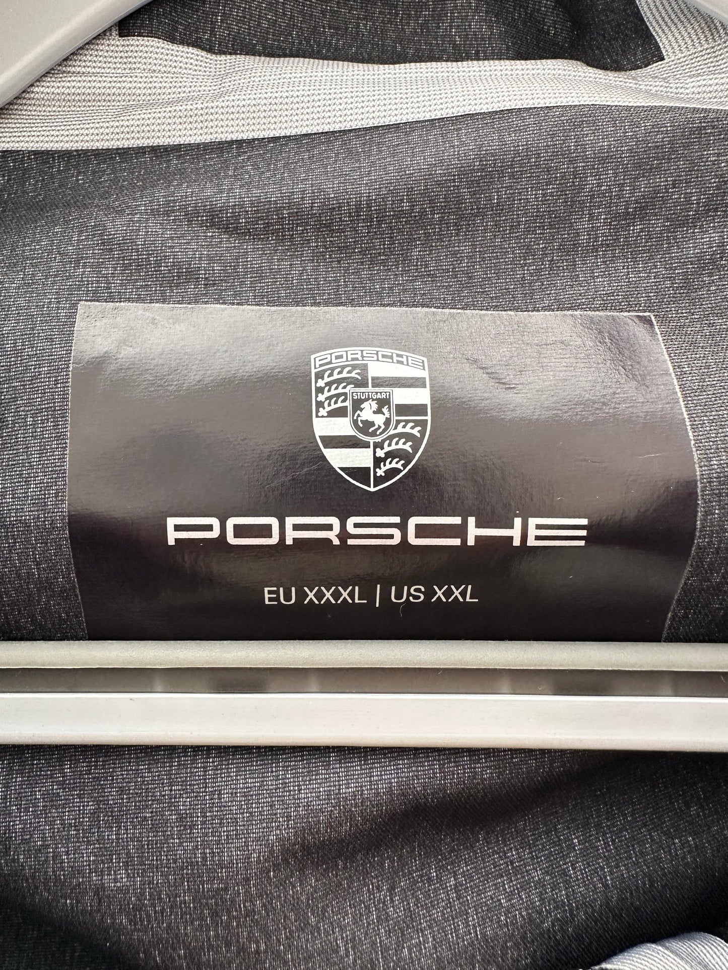 PORSCHE navy blue Ombre Turbo Collection Unisex Rain Jacket - US XXL