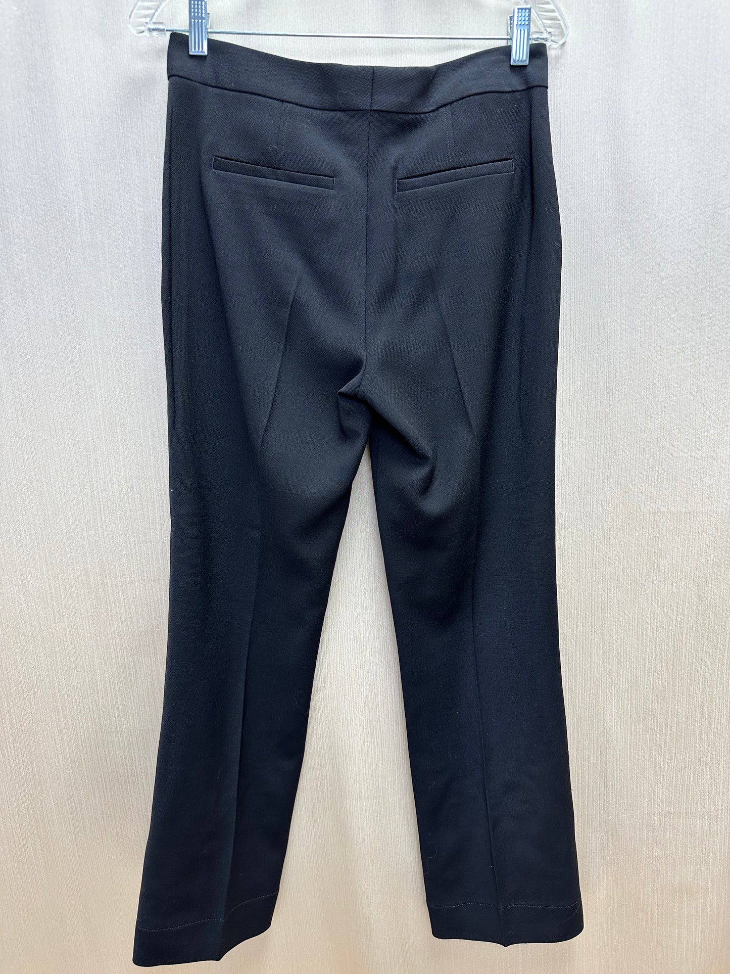 NWT - TORY BURCH black Viscose Wool Blend Mid Rise Boot Cut Pants - 4