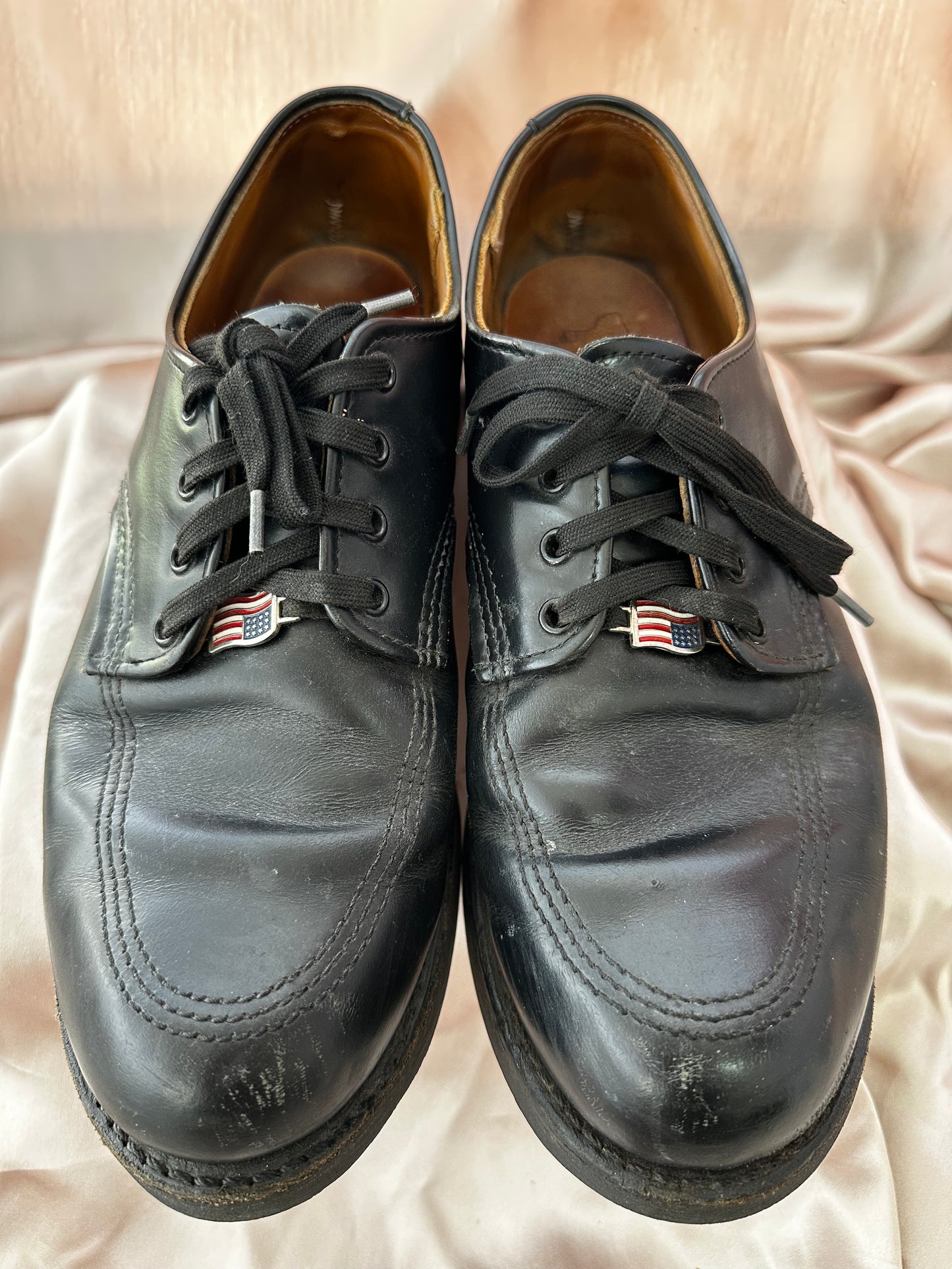 RED WING Black Leather 9201 Garage Man Shoes - US 9 D