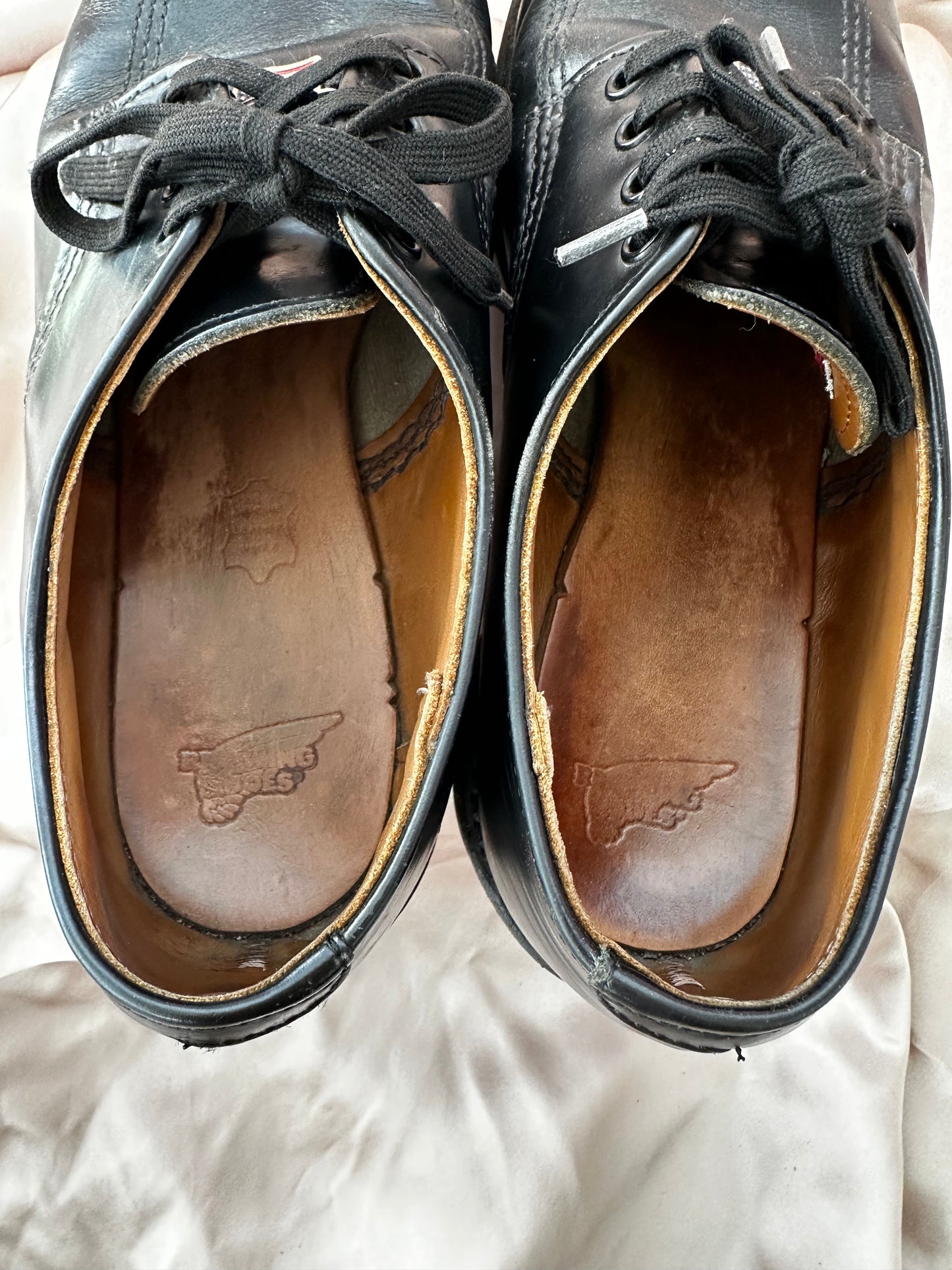 RED WING Black Leather 9201 Garage Man Shoes - US 9 D