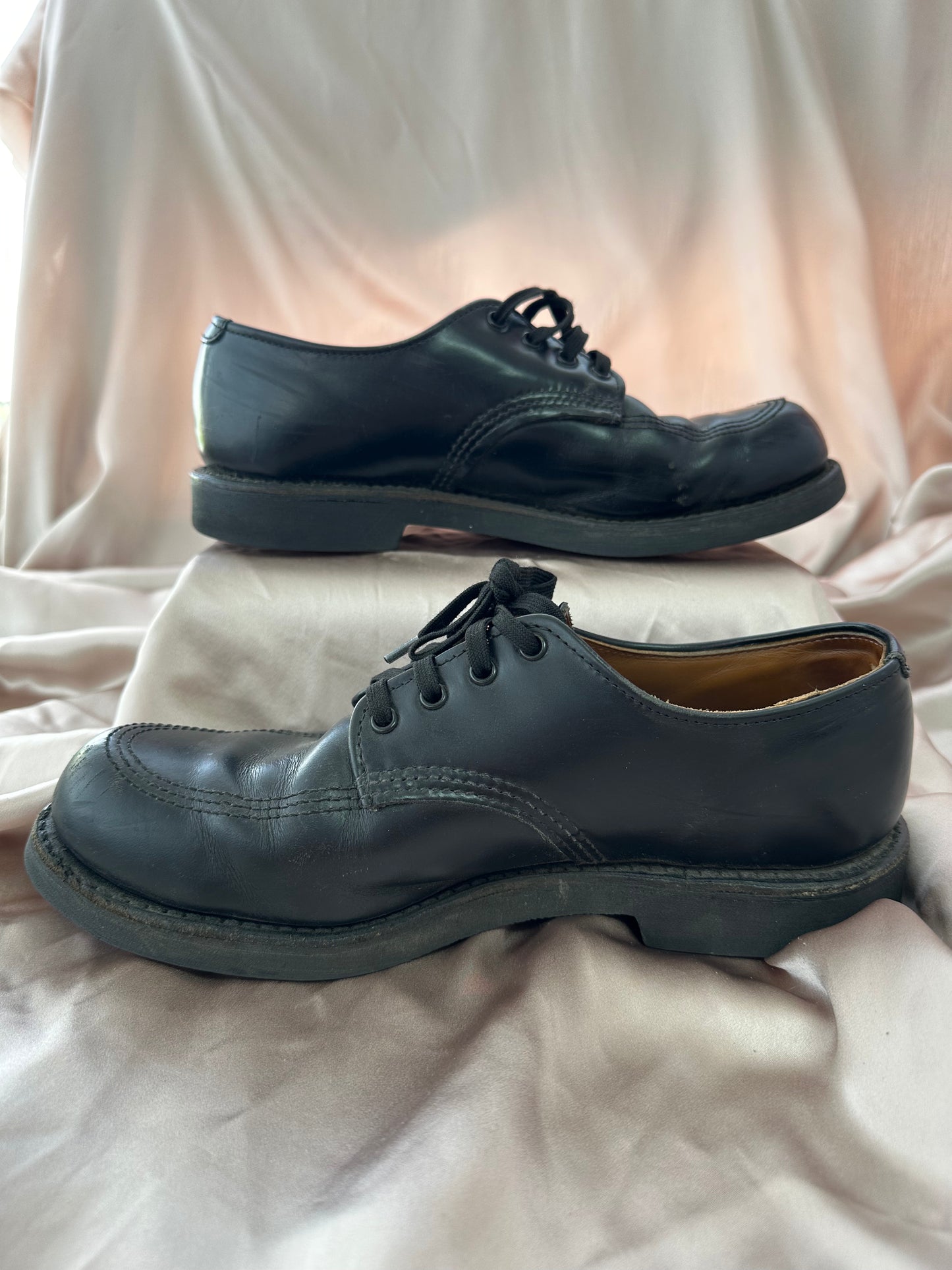 RED WING Black Leather 9201 Garage Man Shoes - US 9 D