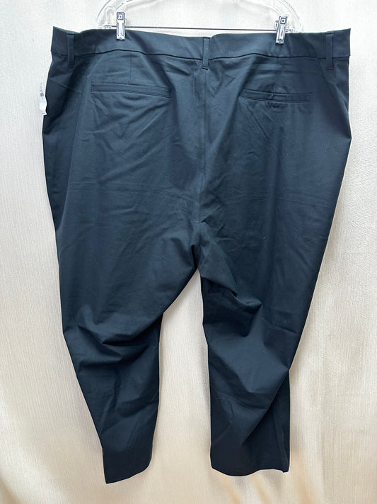 NWT - OLD NAVY black Pixie High Rise Never Fade 27" Inseam Pants - 30 | 4X