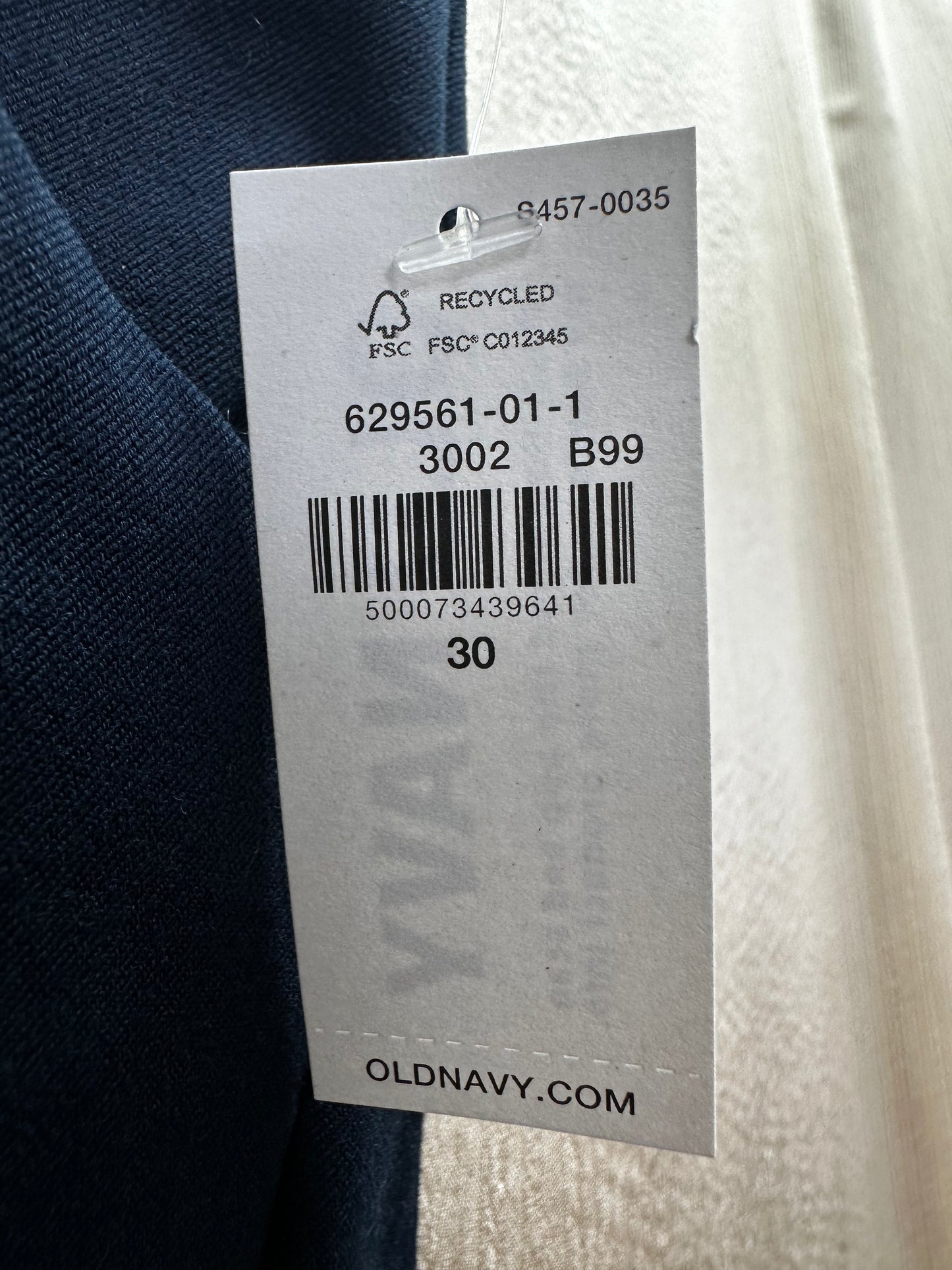 NWT - OLD NAVY navy blue Pixie High Rise Never Fade 27" Inseam Pants - 30 | 4X