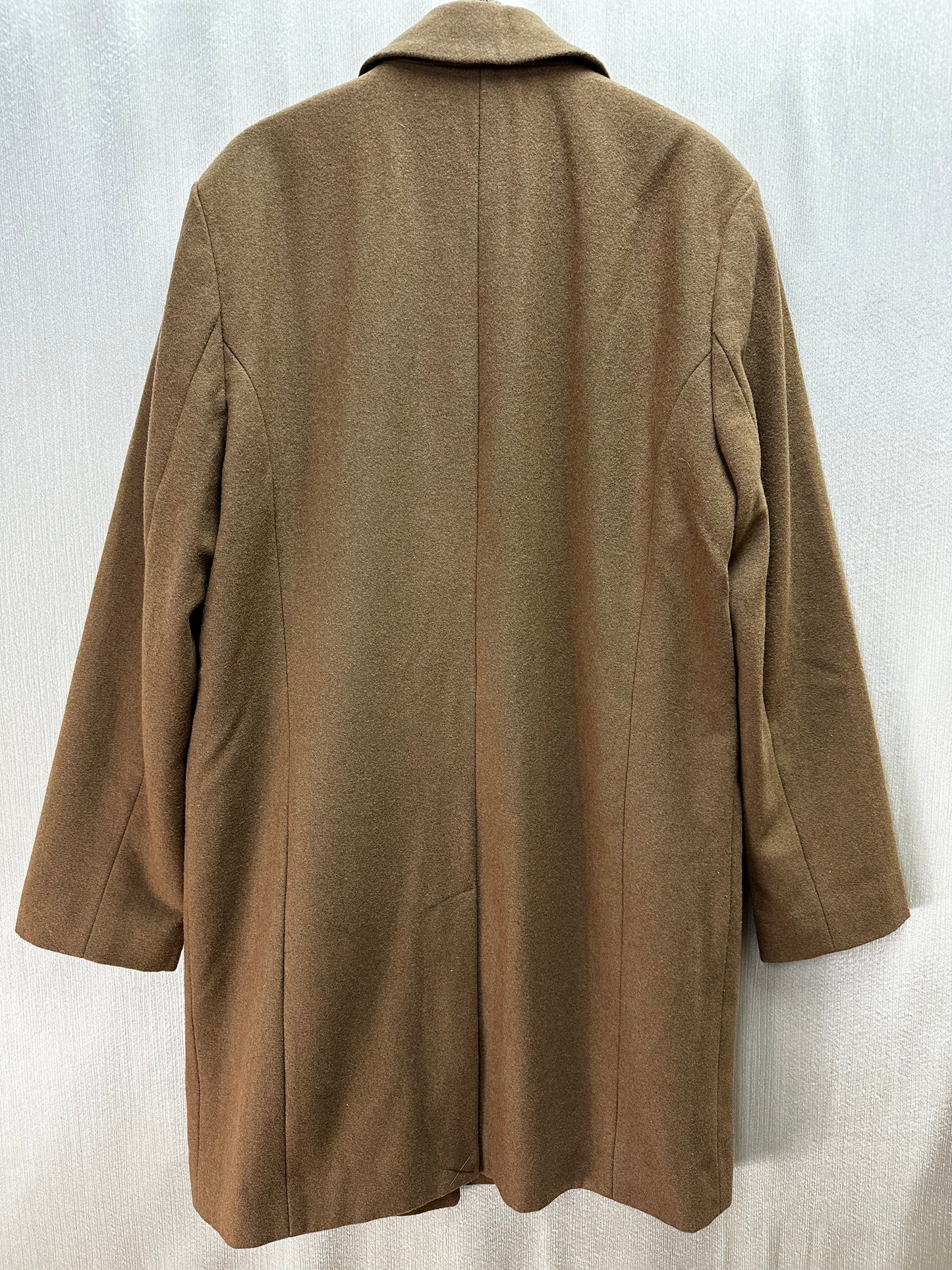 NWT - BANANA REPUBLIC camel brown Wool Blend Long Topcoat Overcoat - M