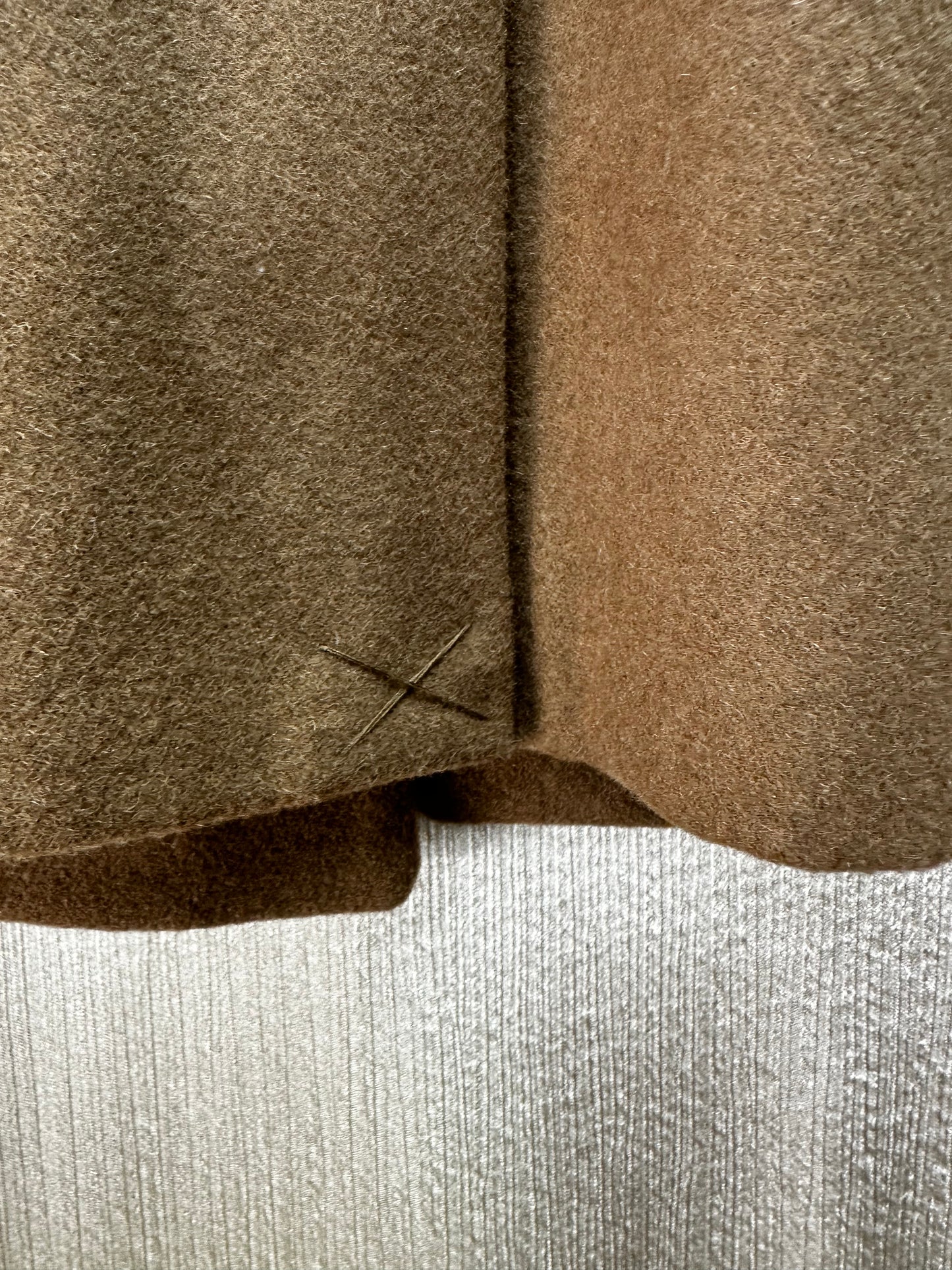 NWT - BANANA REPUBLIC camel brown Wool Blend Long Topcoat Overcoat - M